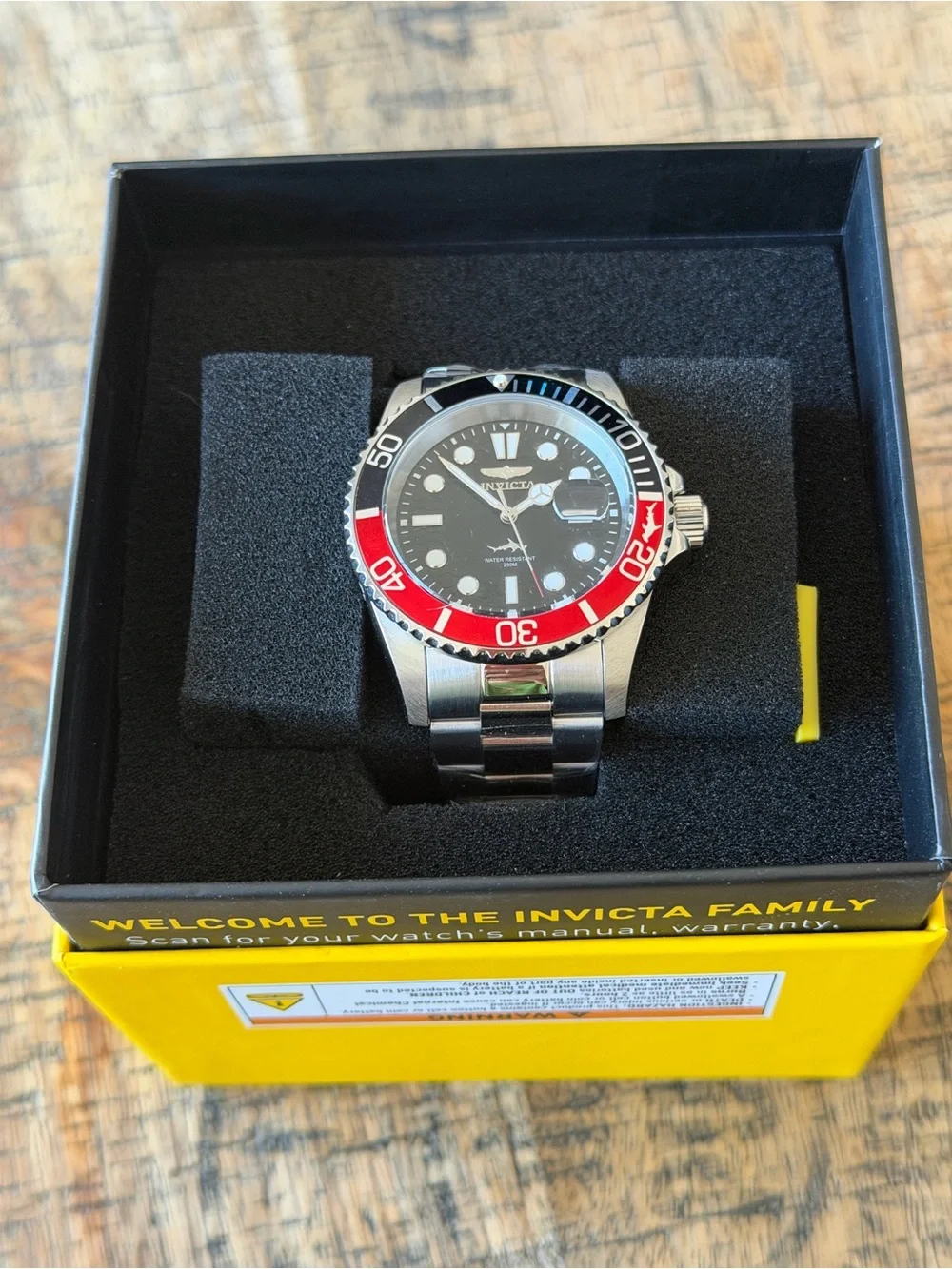 NEW Invicta Pro Diver Isobar Coke Bezel Stainless Steel Watch - 200M WR NIB!